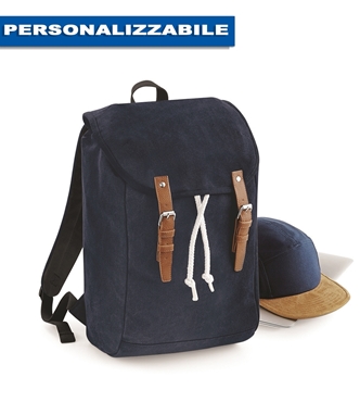 Immagine di OUTLET- Zaino blu in canvas
